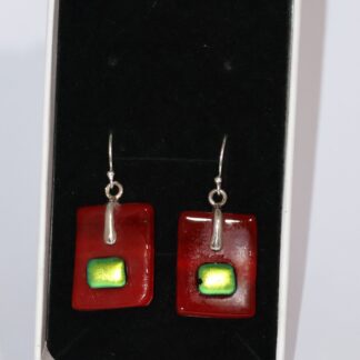 Fiery Red earrings